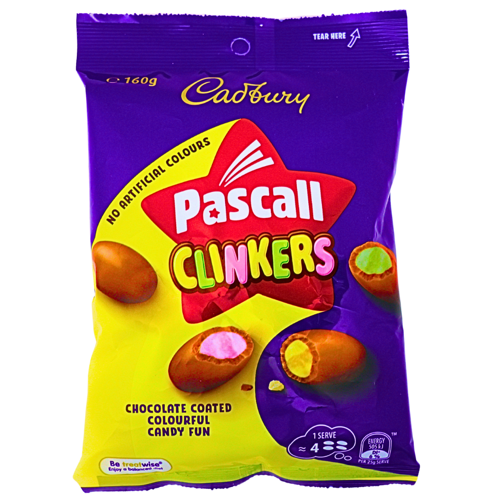 Cadbury Pascall Clinkers Aus 160g Candy Funhouse US Cadbury Pascall Clinkers Aus 160g Candy Funhouse US