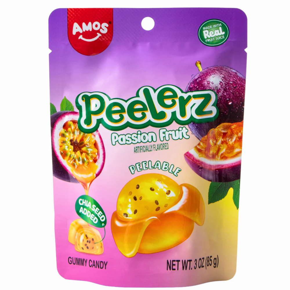Amos Peelerz Passion Fruit - 6oz | Candy Funhouse US