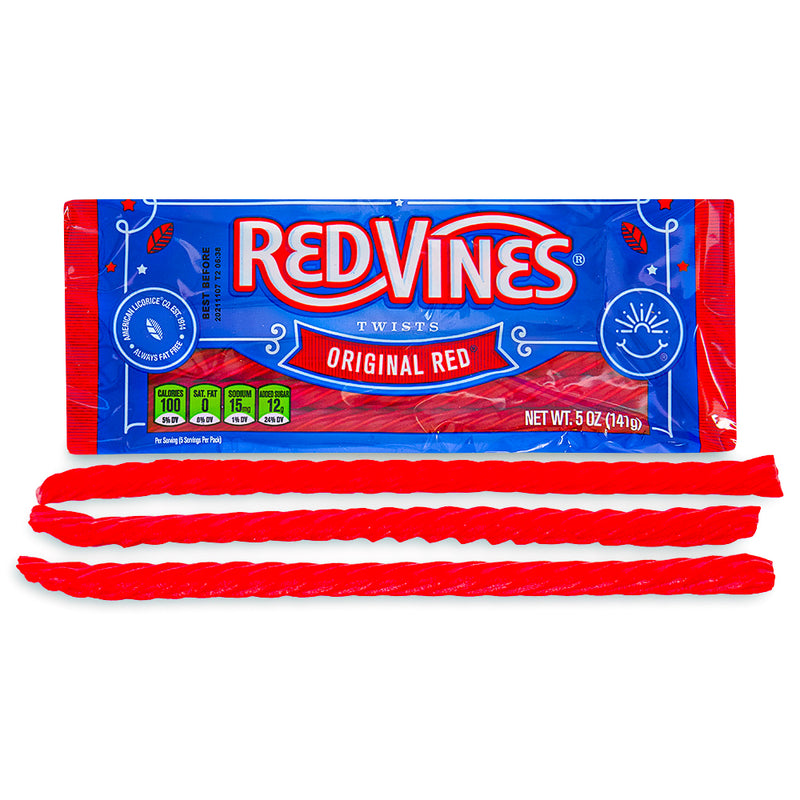 Red Vines Original Red Licorice Twists - 5oz-red vines-licorice candy-Kosher candy