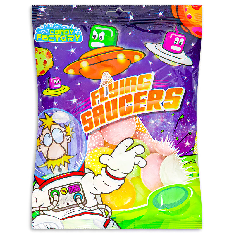 Crazy Candy Factory Flying Saucers (UK) - 35g - British Candy