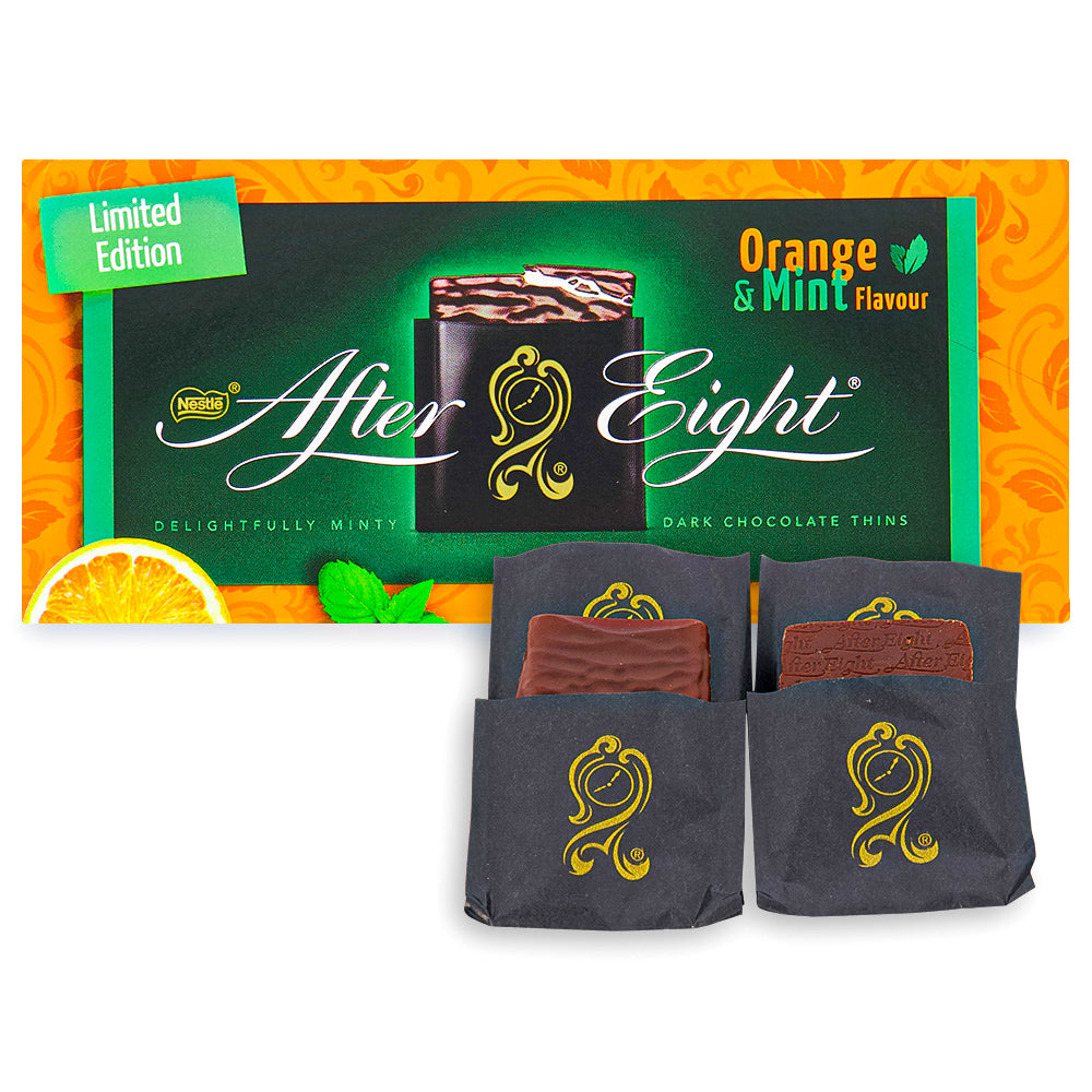 Nestle After Eight Orange and Mint Flavored Chocolate Candies 200g ❤️ home  delivery from the store