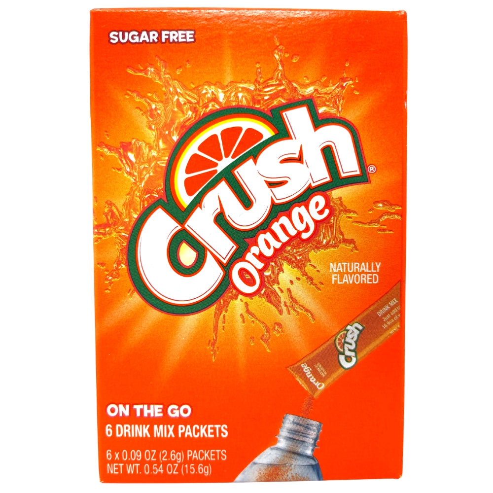 Crush Orange Singles to Go Drink Mix Candy Funhouse Candy Funhouse US