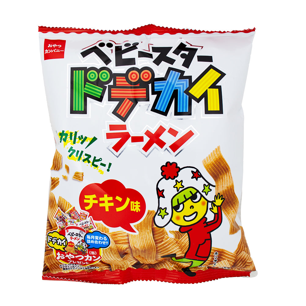 Oyatsu Babystar Dodekai Chicken Ramen Snack - 68g | Candy Funhouse