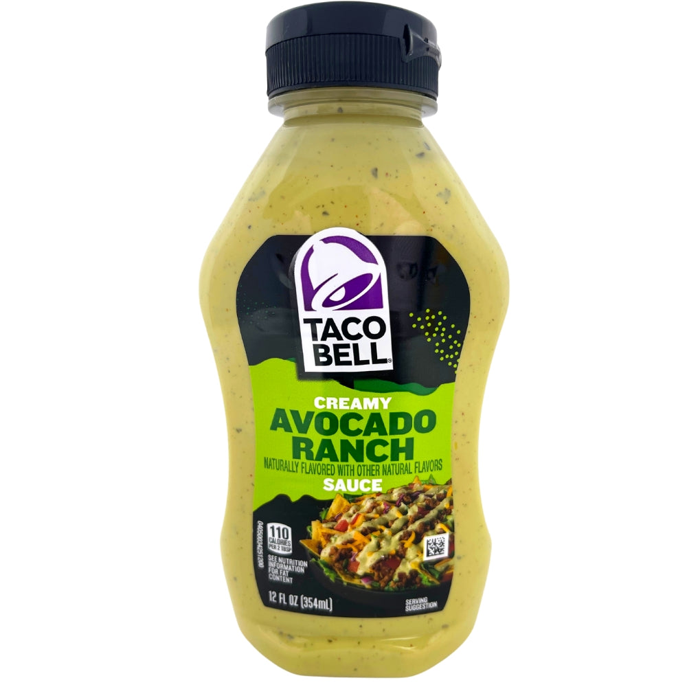 Taco Bell Creamy Avocado Ranch Sauce 12oz Candy Funhouse Candy