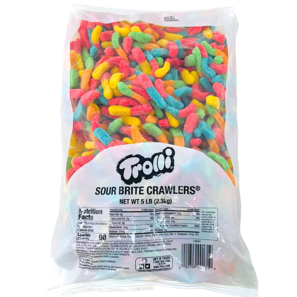Trolli Sour Brite Crawlers - 5lb | Candy Funhouse – Candy Funhouse US