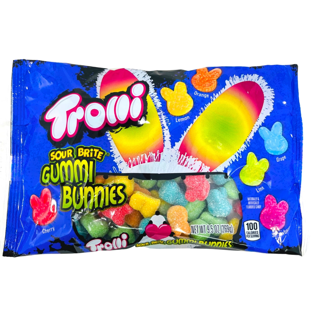 Trolli Sour Brite Gummi Bunnies - 9.5oz, Trolli Sour Brite Gummi Bunnies, chewy gummies, flavor excitement, candy enthusiasts, flavor explorers, gummy fiesta, candy celebration