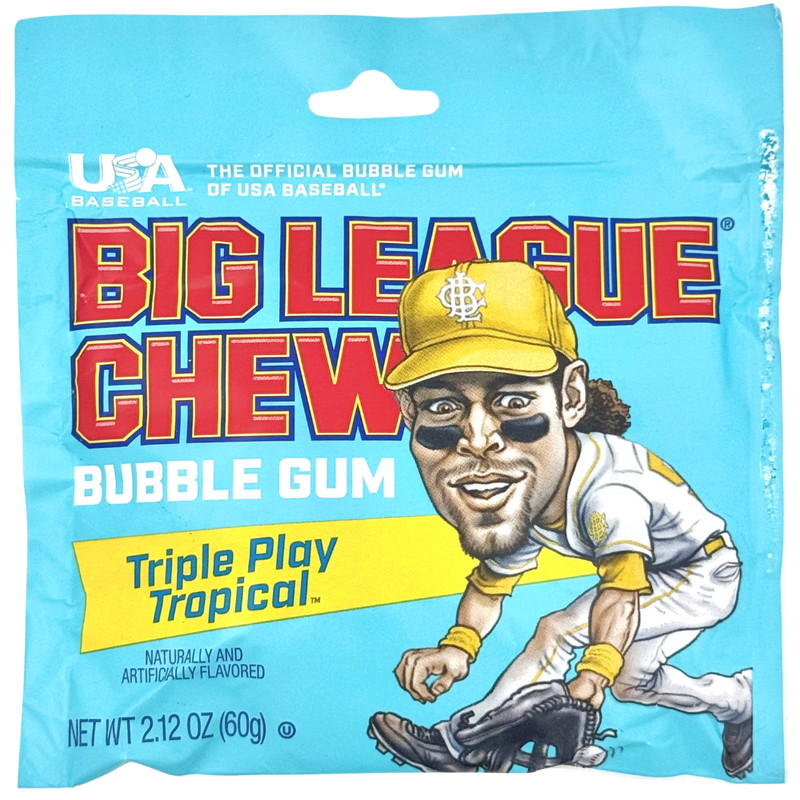 Big League Chew Bubblegum Triple Play Tropical - 2.12oz
