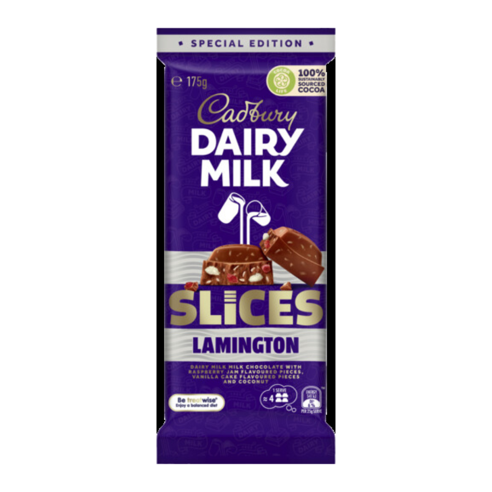 Cadbury Dairy Milk Slices Lamington (Australia) | Candy Funhouse