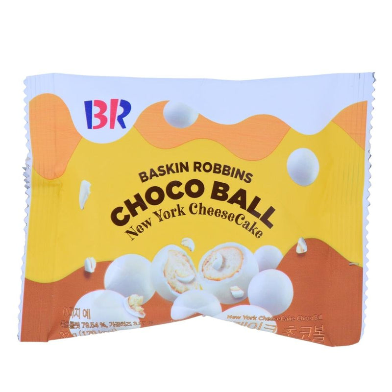 Baskin Robbin New York Cheese Cake Choco Balls (Korea) - 32g -Baskin Robbins - Korean Candy - Chocolate Cheesecake