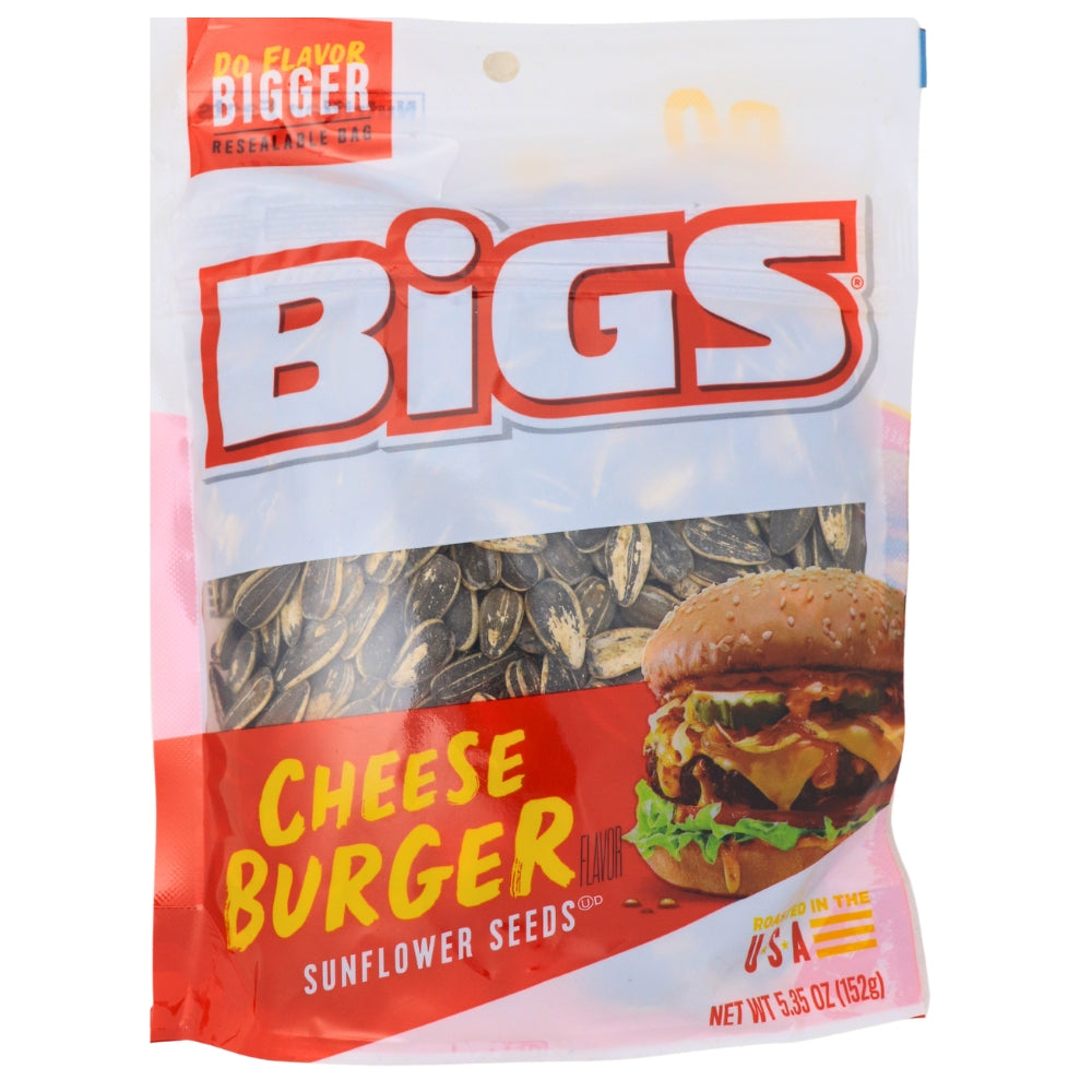 BIGS Cheese Burger Sunflower Seeds 152g | Candy Funhouse US