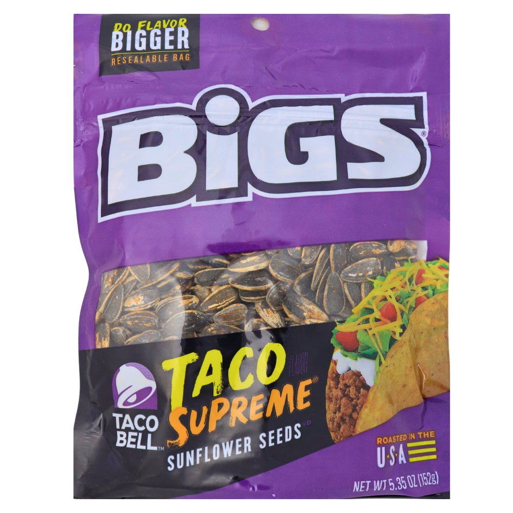 BIGS Taco Supreme Sunflower Seeds 152 g Candy Funhouse Candy
