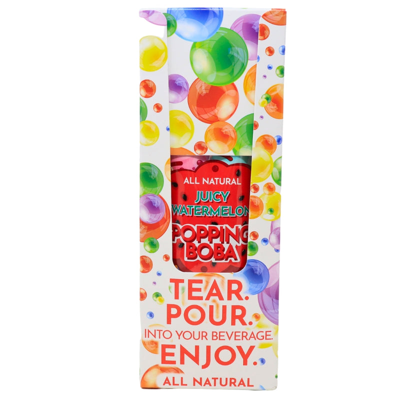 Boba Vida Juicy Watermelon - 3oz-Popping Boba-Watermelon Candy-Fruit Tea