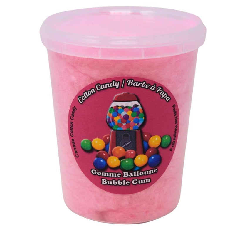 Cotton Candy Bubble Gum - 60g - pink candy