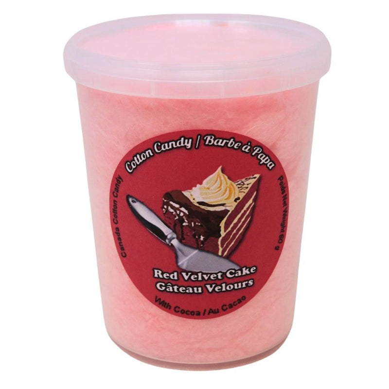 Cotton Candy Red Velvet Cake - 60g - Cotton Candy Cake