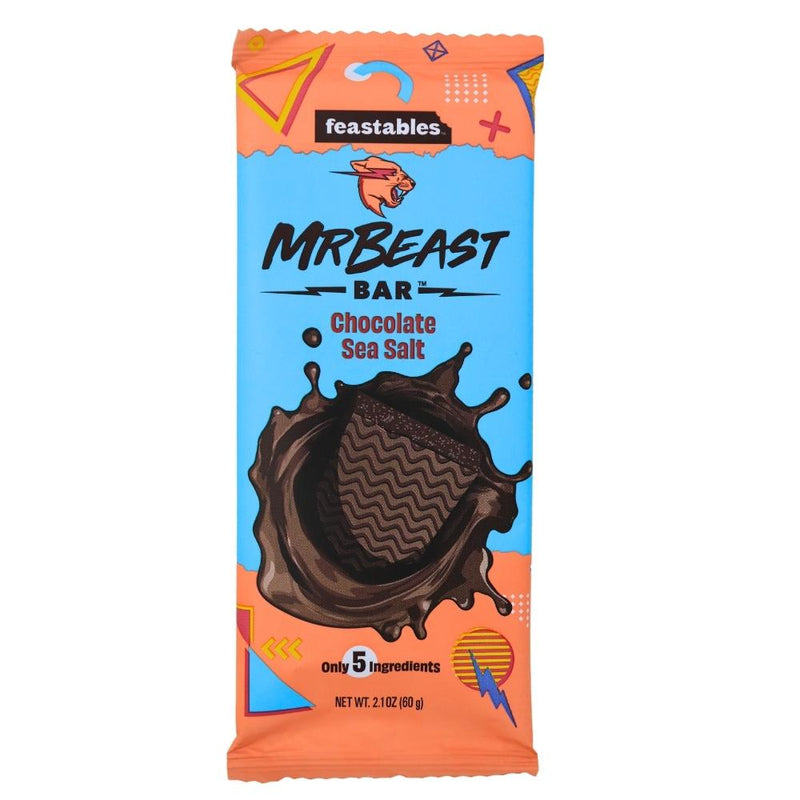 Mr Beast Chocolate Sea Salt - 60g -Mr Beast Chocolate - Feastables - Mr Beast Feastables