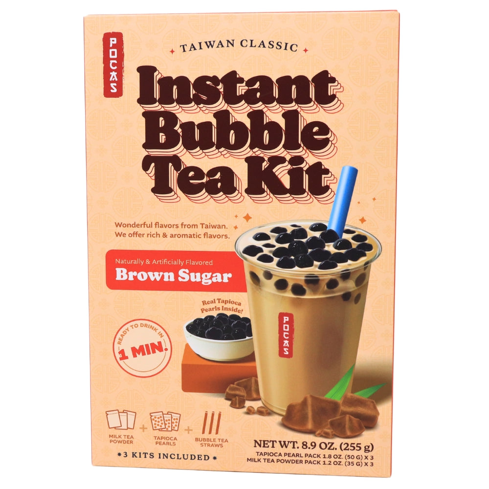 Pocas DIY Bubble Tea Kit Brown Sugar 3 Pack - 9oz – Candy Funhouse US