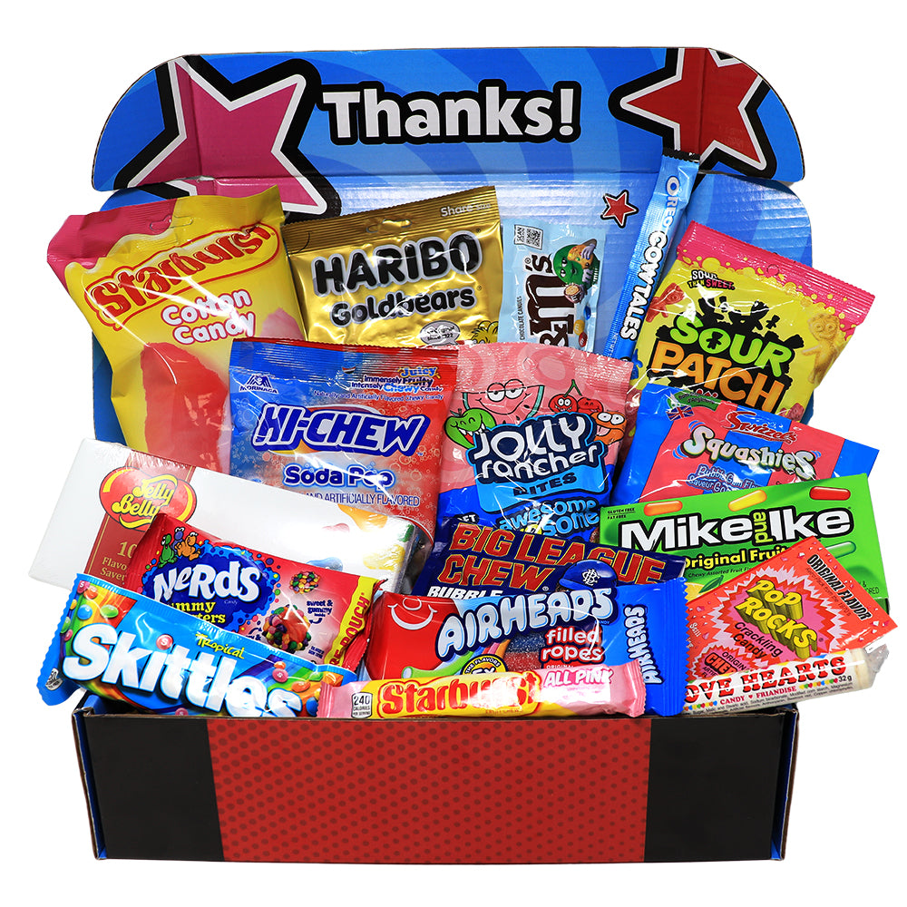Fun Flavors Box Kids Candy Box 60 Count Variety Pack Gift, Sweet