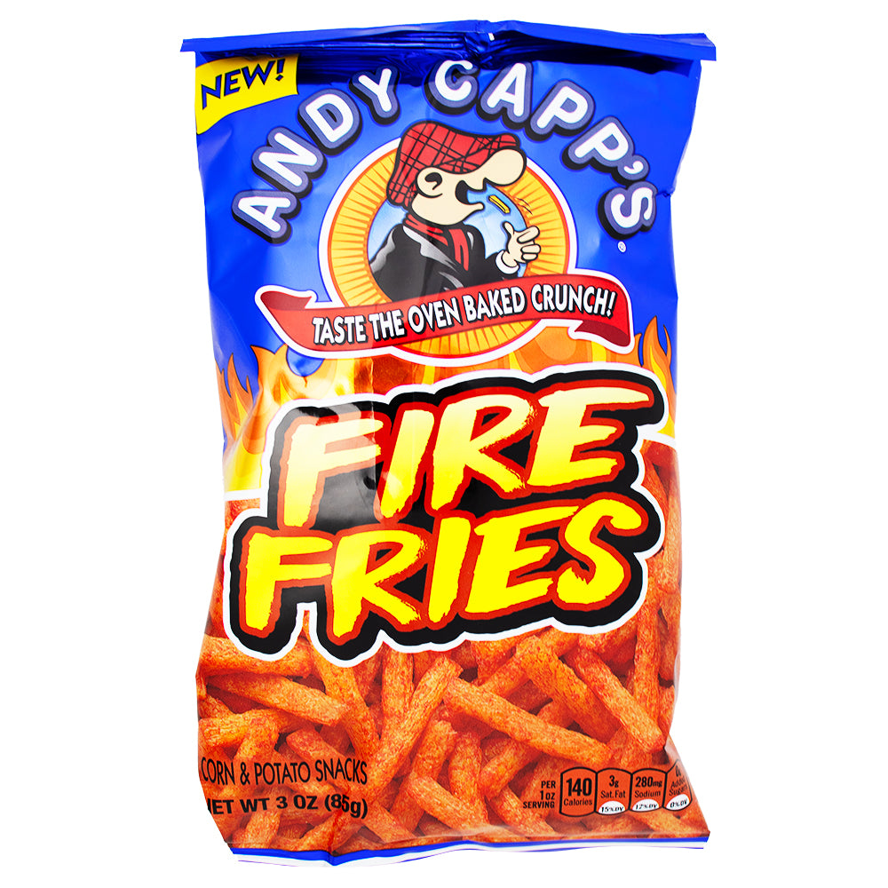 andy caps motorcycle helmet Andy Capp's Fire Fries, Corn & Potato Snacks, 3 oz