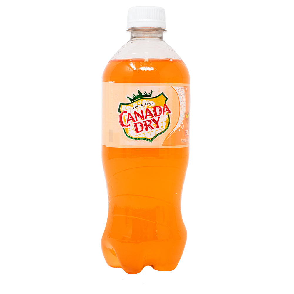 Canada Dry Peach Ginger Ale 591mL Candy Funhouse Candy Funhouse US