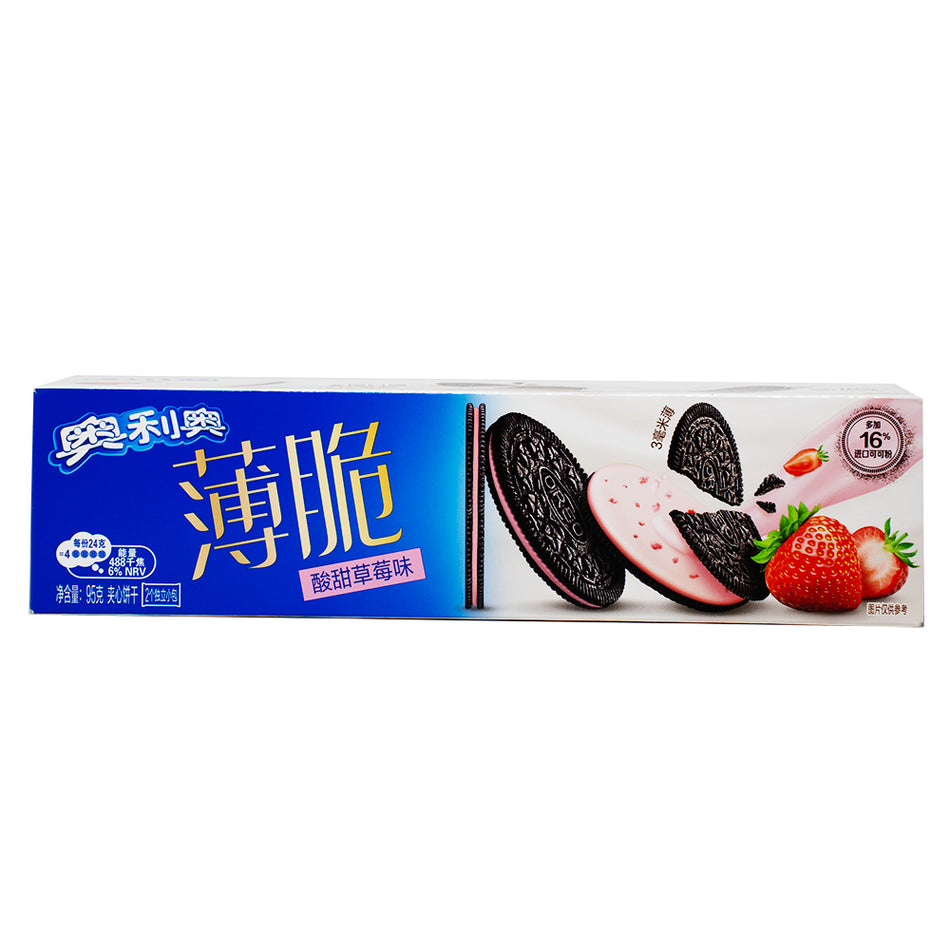 Oreo Ultra Thins Sweet and Sour Strawberry Cookies (China) - 95g