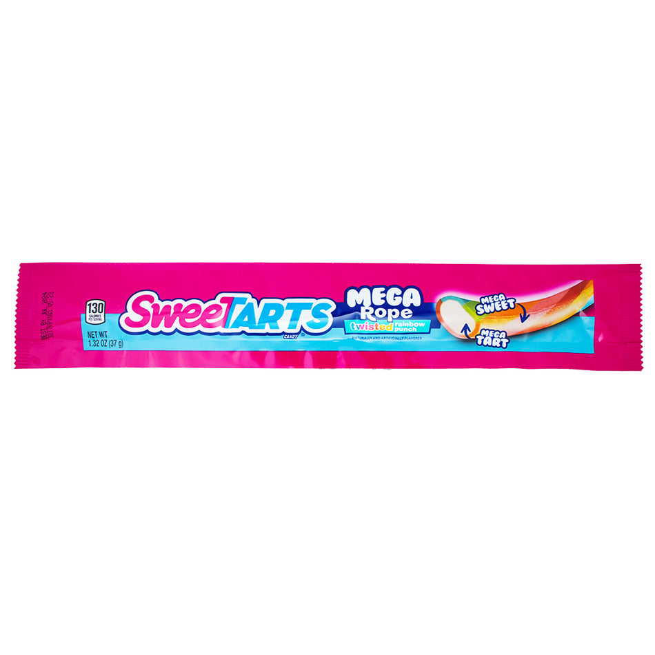 Sweetarts Mega Rope Twisted Rainbow Punch - 1.32oz - Sweetarts Candy