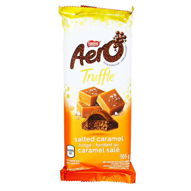 Aero Truffle Salted Caramel Fudge Bar - 105g - Canadian Chocolate Bars