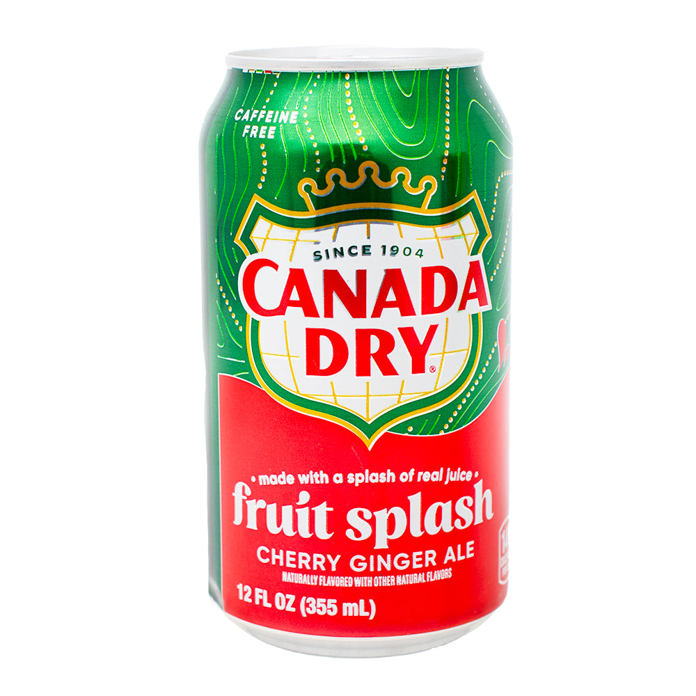 Canada Dry Fruit Splash Cherry Ginger Ale Soda 355mL Candy Funhouse –  Candy Funhouse US