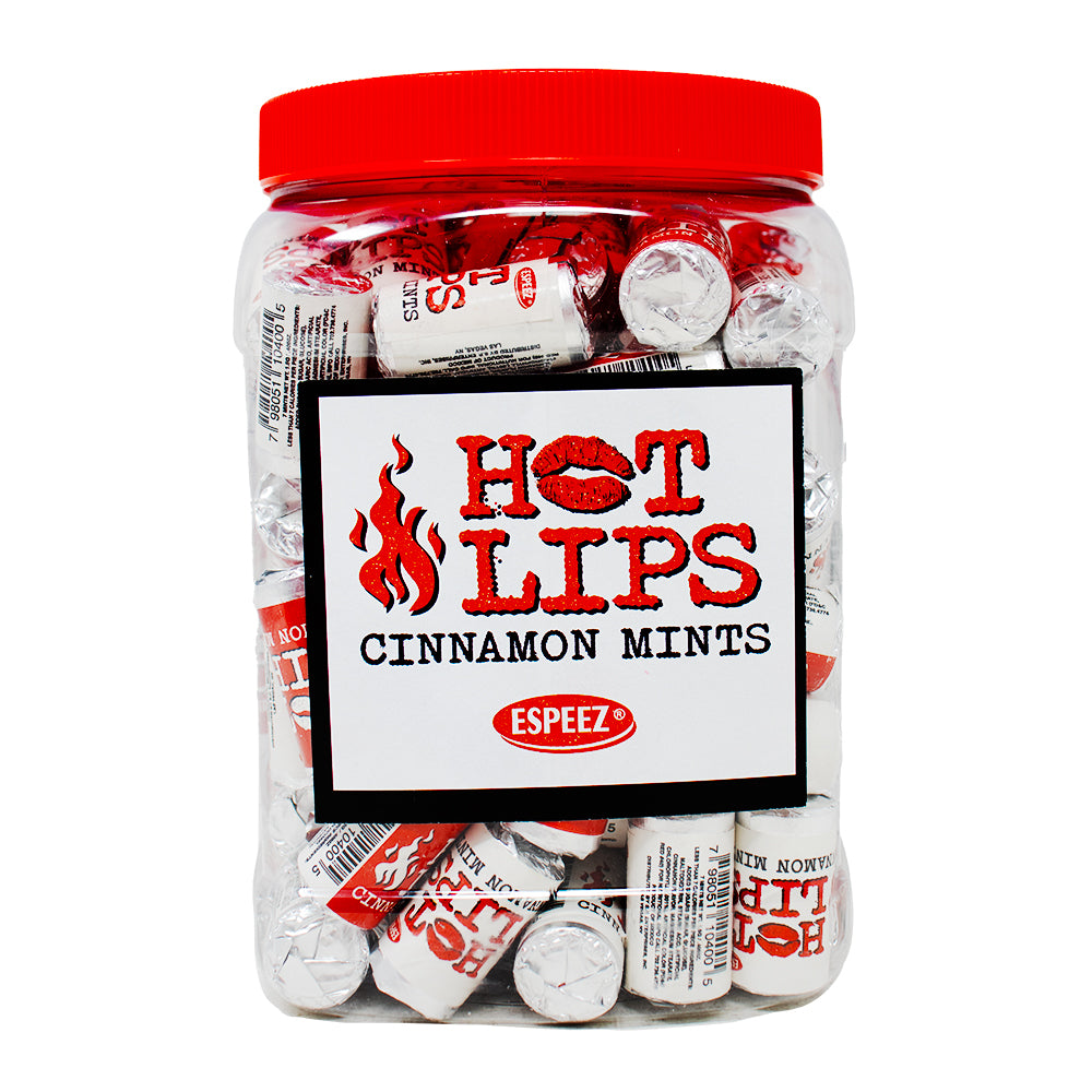 Hot Lips Cinnamon Mints - 100ct | Candy Funhouse US