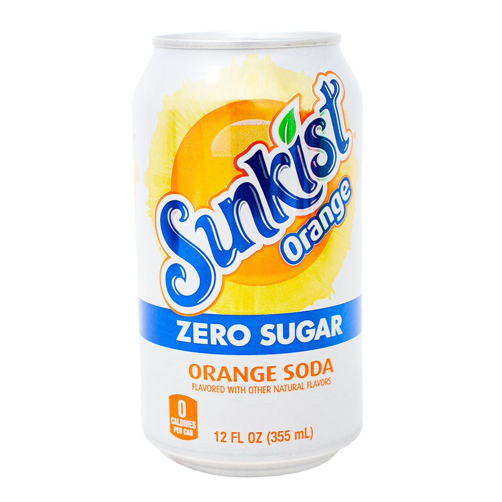 Sunkist Zero Sugar Orange Soda - 355mL | Candy Funhouse US