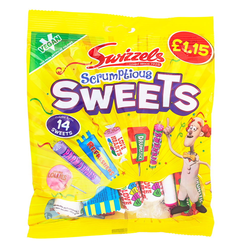 Swizzels Scrumptious Sweets Mix Uk 134g Candy Funhouse Us 