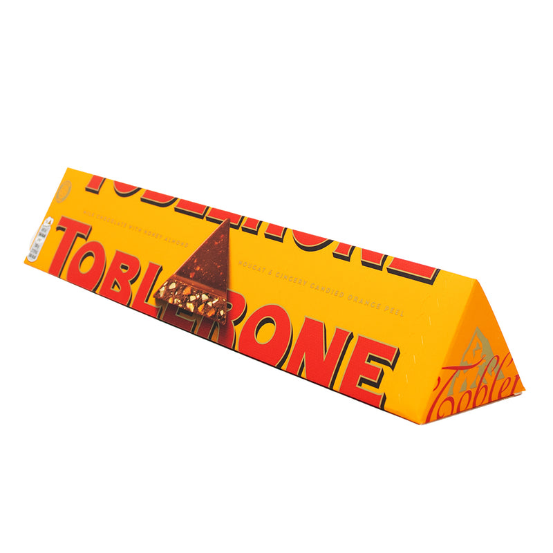 Toblerone - Orange Twist Milk Chocolate Bar (UK) - 360g - British Chocolate