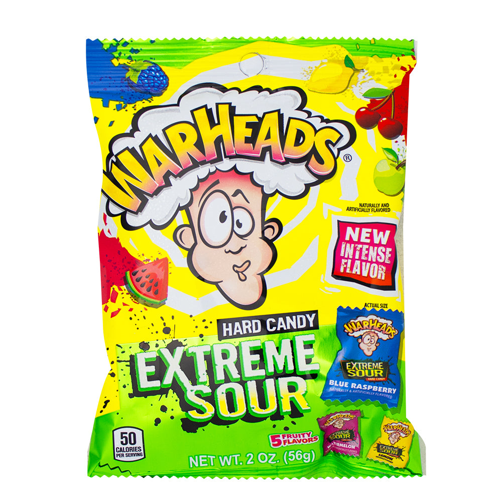 Warheads Extreme Sour Hard Candy Assorted 20oz