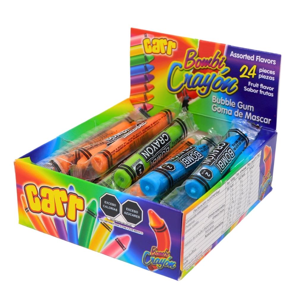 Crayon Bubble Gum - 24ct Box