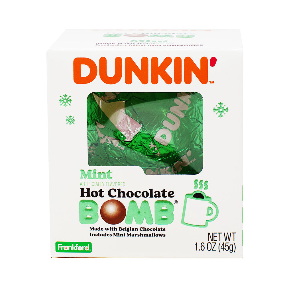 Dunkin' Mint Hot Chocolate Bomb 1.6oz | Candy Funhouse – Candy