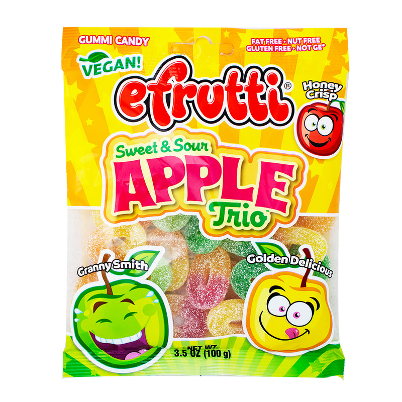 efrutti Apple Trio Gummy Candy - 3.5oz