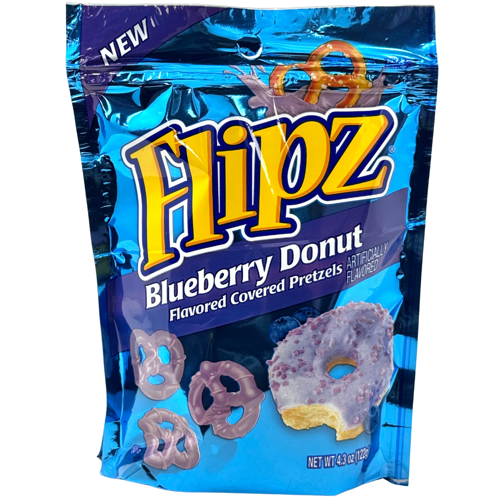 Flipz Blueberry Donut Pretzels - 4.3 oz | Candy Funhouse US
