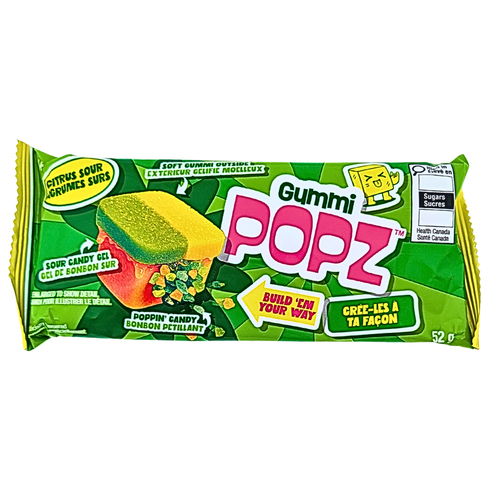 Gummi Popz Citrus Sour - 52g | Candy Funhouse US