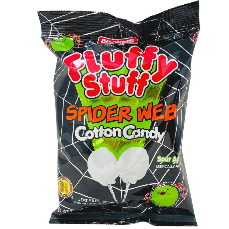 Fluffy Stuff Spider Web Cotton Candy - 2.1 oz - Halloween Candy