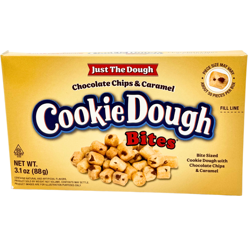 Just The Dough Cookie Dough Bites Chocolate Chips & Caramel - 3.1oz