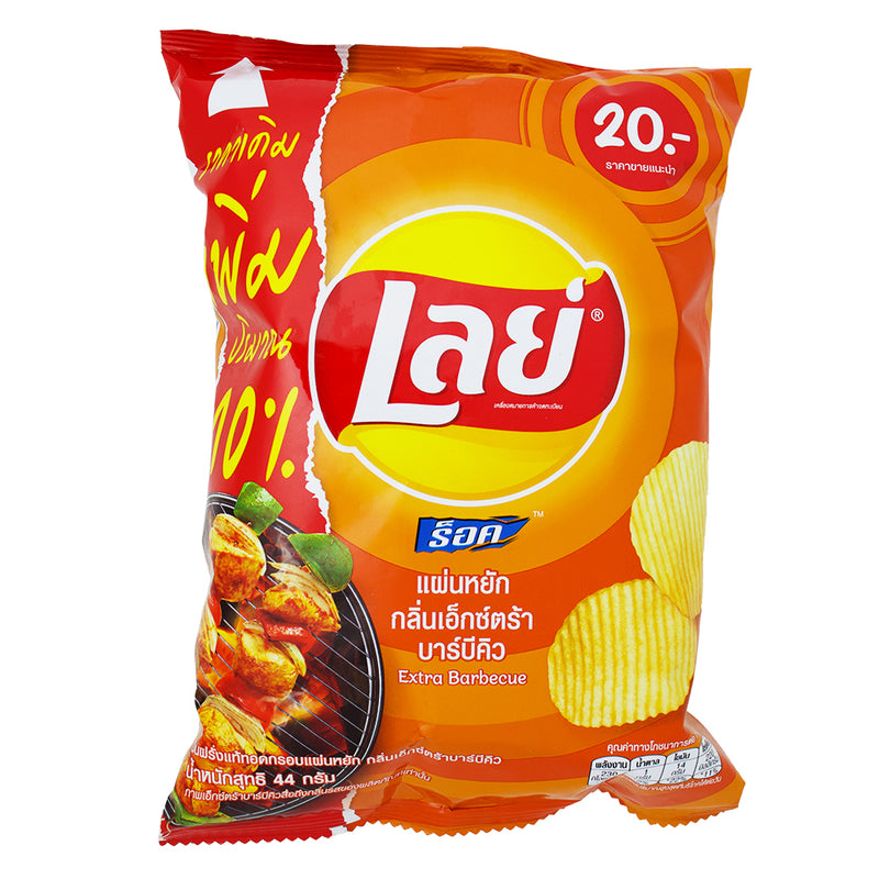 Lay's Wavy Extra Barbecue (Thailand) - 44g-Bag Of Chips-BBQ Chips-Thai Cuisine