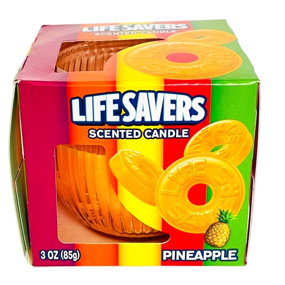 Lifesavers Scented CandlePineapple 85g Candy Funhouse Candy