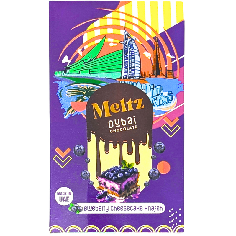 Meltz Dubai Chocolate Blueberry Cheesecake Knafeh - 75g