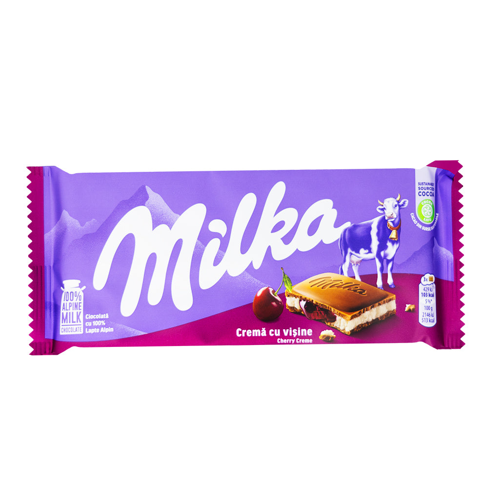 Milka Cherry Creme Chocolate Bar | Candy Funhouse – Candy Funhouse US