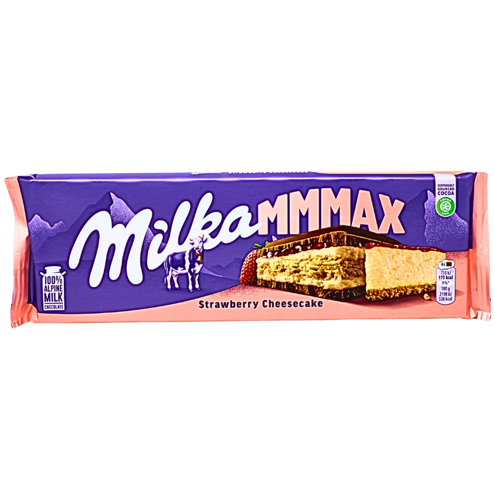 Milka Mmmax Strawberry Cheesecake - 300g | Candy Funhouse – Candy