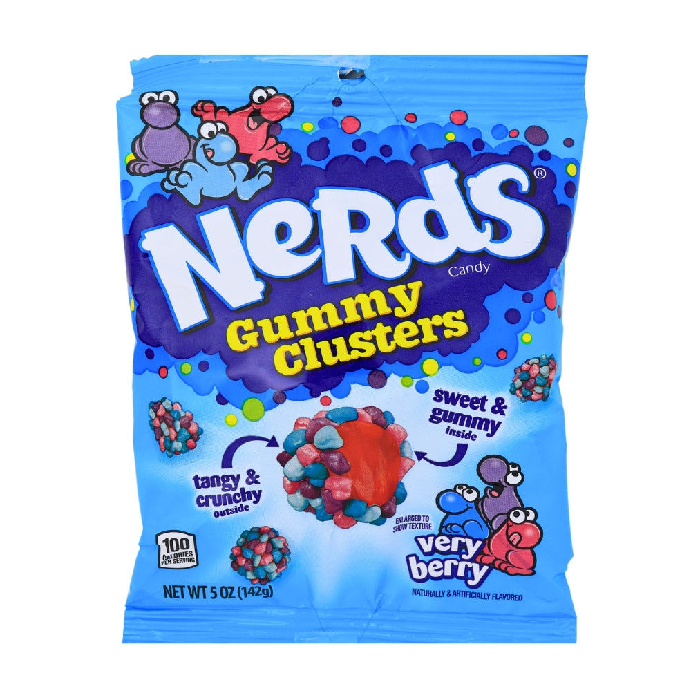 Nerds Candy, Gummy Clusters, Very Berry - 5 oz