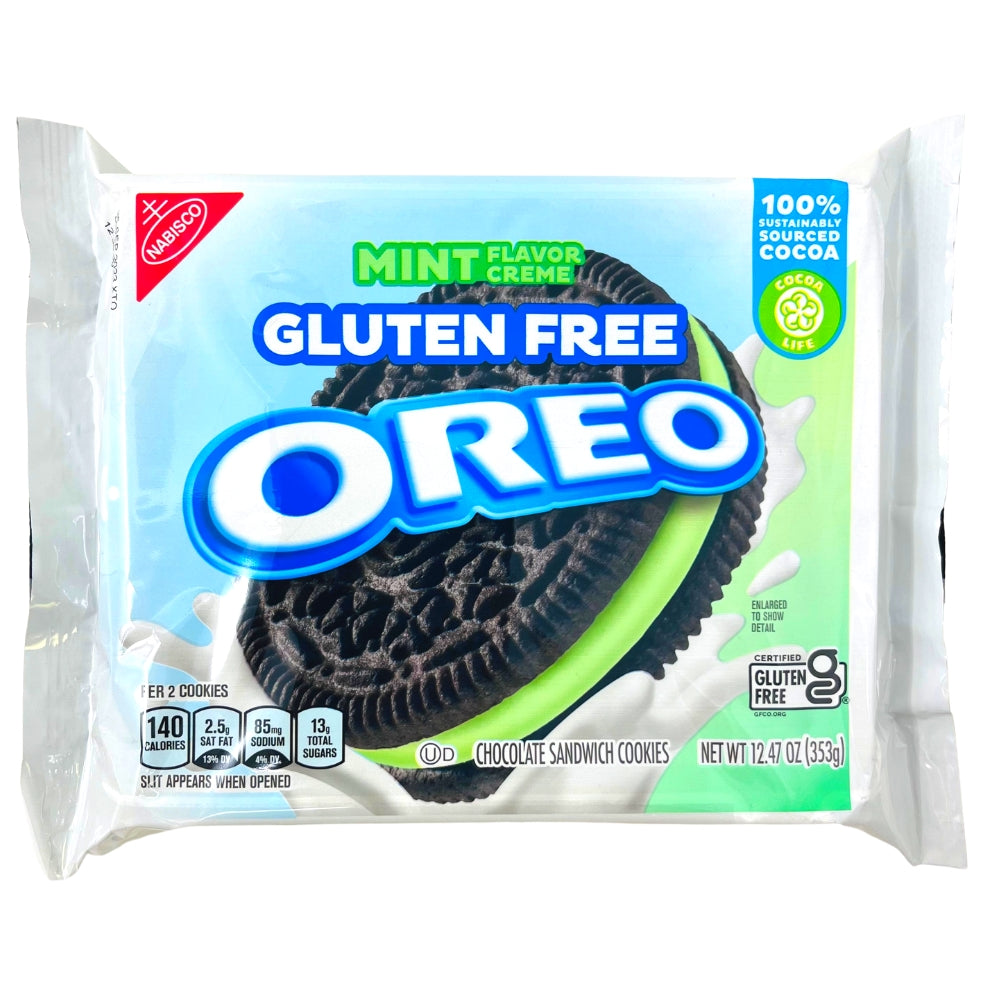 Oreo Gluten Free Mint 12.4oz Candy Funhouse US