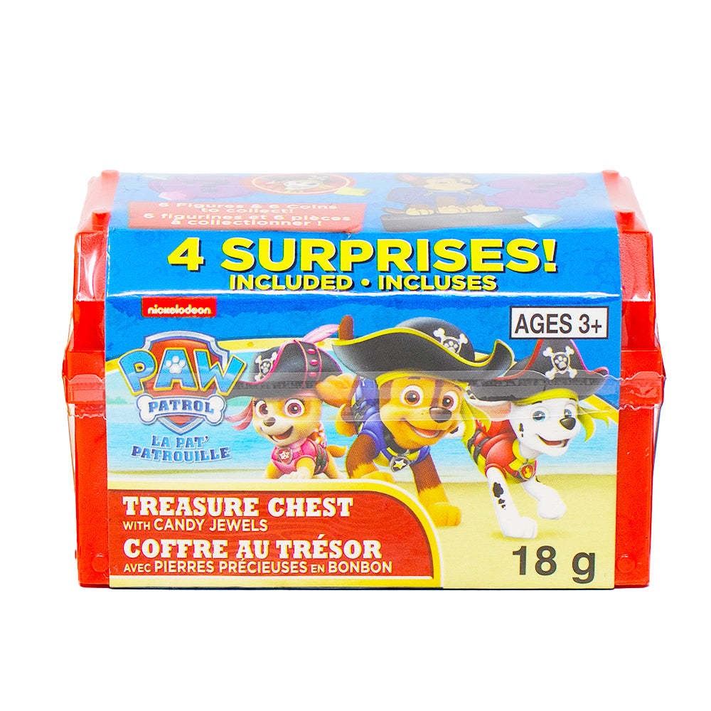 Paw Patrol Treasure Chest with Candy Jewels - 18g | Candy Funhouse US