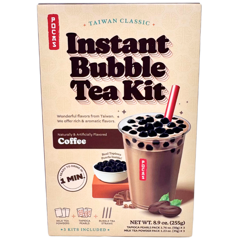 Pocas DIY Bubble Tea Kit Coffee 3 Pack - 9oz