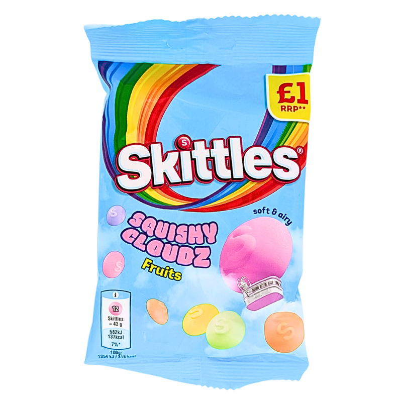 Skittles Fruit Squishy Cloudz (UK) - 70g