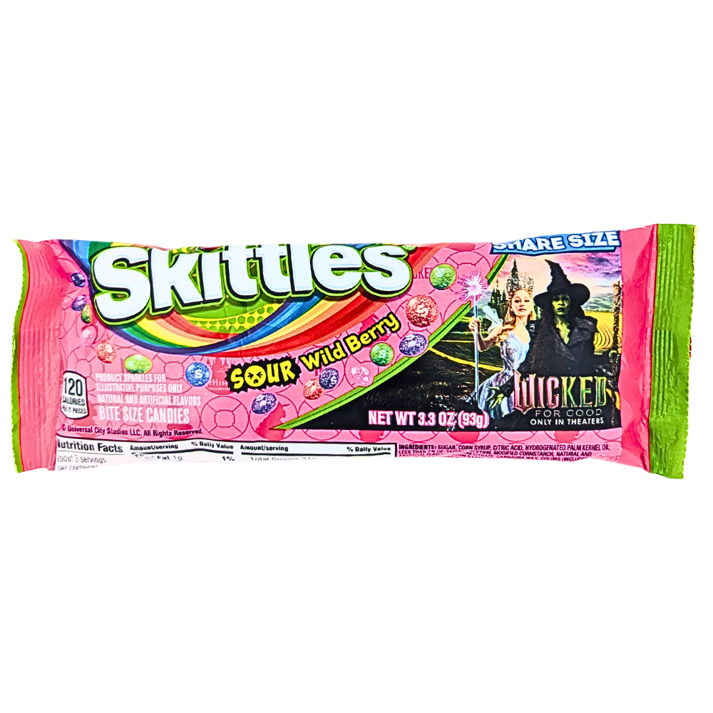 Skittles Wicked Sour Wild Berry - 3.3oz | Candy Funhouse US